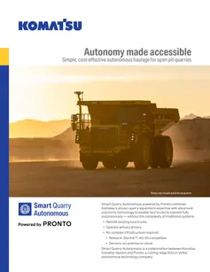 Smart Quarry Autonomous brochure